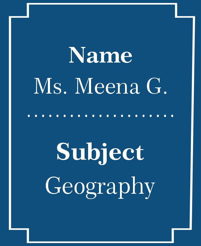 Ms. Meena G